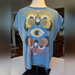 Blue Graphic Short Sleeve Tee